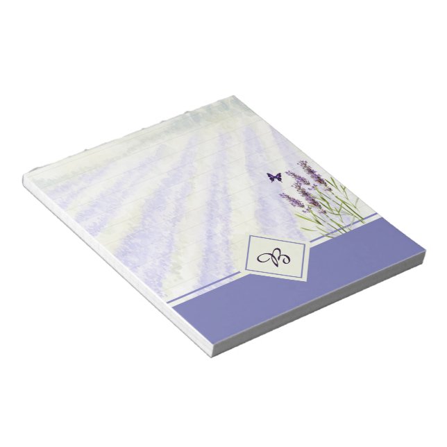 Lavender field notepad (Angled)