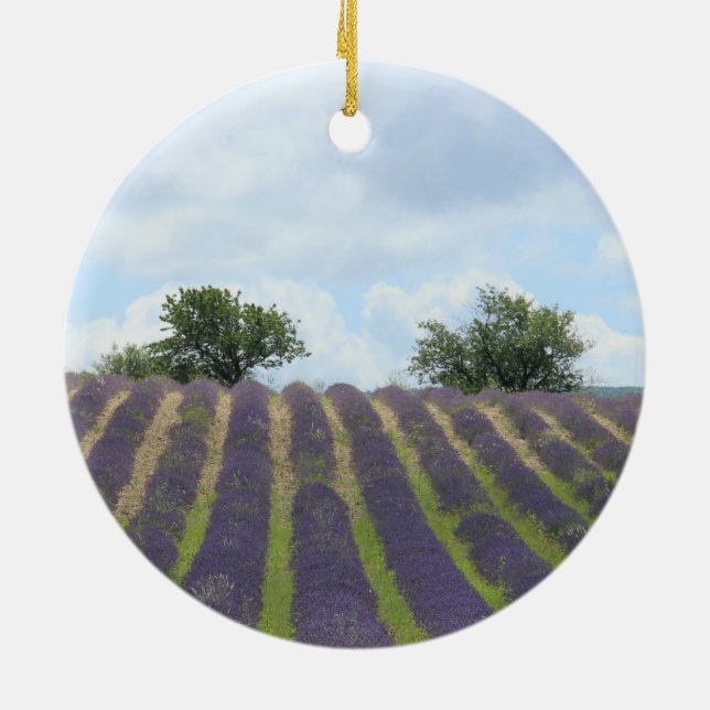 Lavender field Ornement de Noël (Dos)