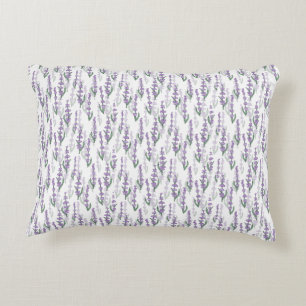 Lavender field provence purple flower accent pillow