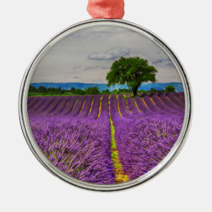 Lavender Field scenic, France Metal Ornament
