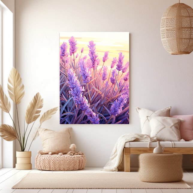 Lavender Field Sunshine  Canvas Print (Creator Uploaded)