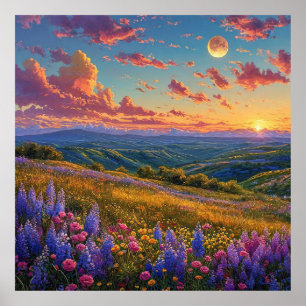 💜 Lavender Field Wall Art Farmhouse Decor Gift 🌿