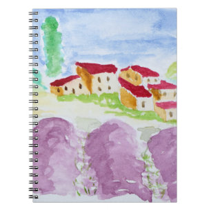 Lavender Fields Abbaye de Senanque Provence Notebook