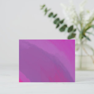 Lavender Fields Abstract Art  Postcard