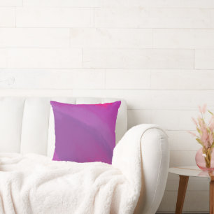 Lavender Fields Abstract Art Throw Pillow