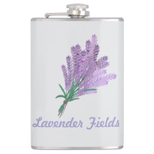 LAVENDER FIELDS HIP FLASK