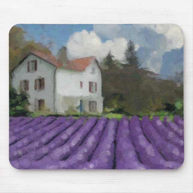Lavender fields mouse pad (Front)