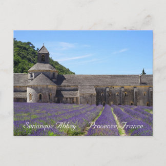 Lavender Fields of Senanque Abbey Postcard