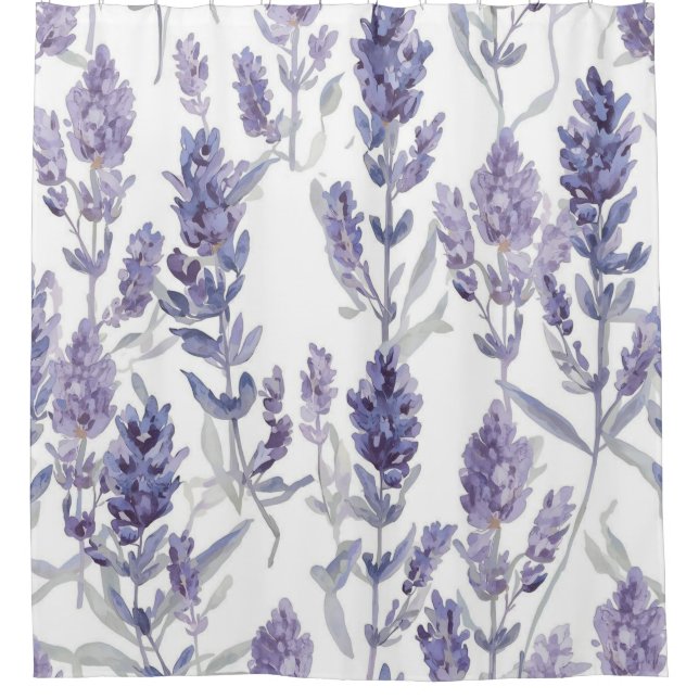 Lavender Fields | Purple Watercolor Flower Pattern (Front)