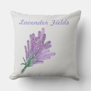 LAVENDER FIELDS THROW PILLOW