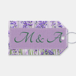 Lavender Fields Wedding Gift Tags
