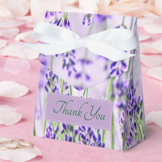 Lavender Fields Wedding Tent Favour Box (Wedding)