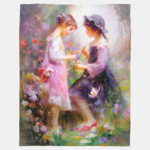 Lavender fleece blanket