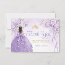 Lavender Floral Bow Ribbon Girl Quinceañera Crown