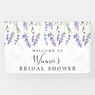 Lavender Floral  Bridal Shower Banner