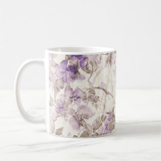 Lavender Floral Coffee Mug | Elegant Purple Botani