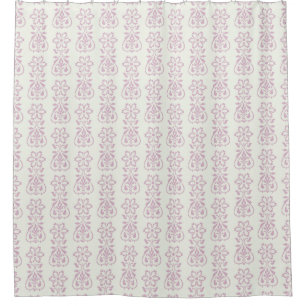 Lavender Floral Damask Pattern