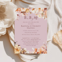 Lavender Floral Fall Baby-Q BBQ Baby Shower