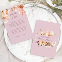 Lavender Floral Fall Baby Shower Books For Baby