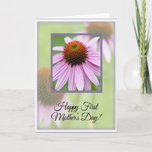 Lavender Floral First Mother Card