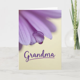 Lavender Floral Grandma Card