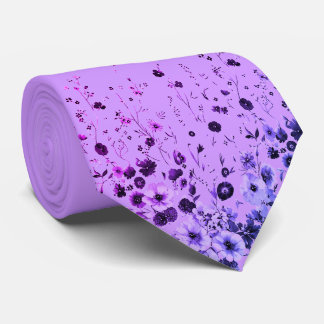 Lavender Floral Men’s Necktie