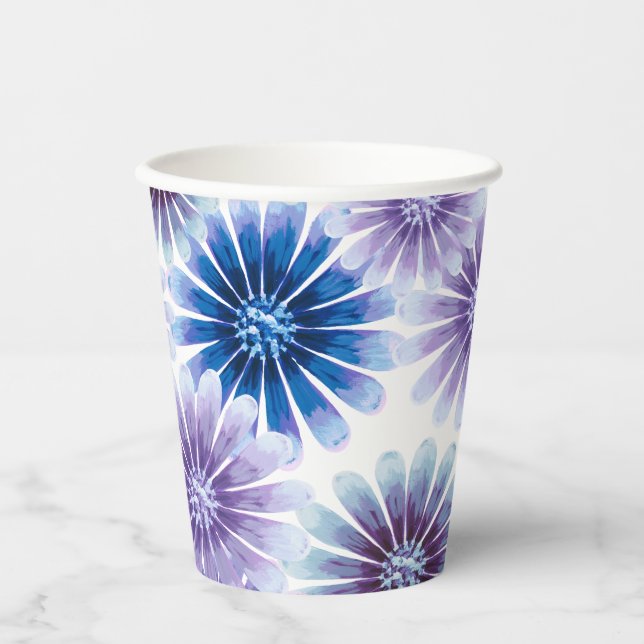 Lavender Floral Paper Cup (Front)