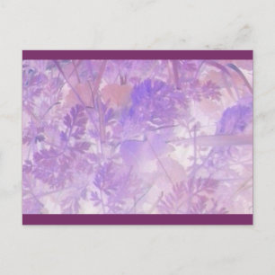 Lavender Floral Postcard