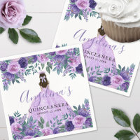 Lavender Floral Purple Quinceanera