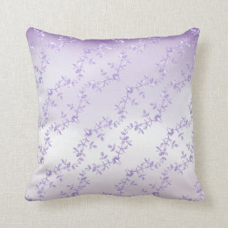 Lavender Floral Throw Pillow