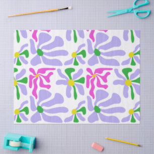Lavender Floral  Tissue Paper