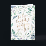Lavender Floral Watercolor Happily Ever After Card<br><div class="desc"></div>