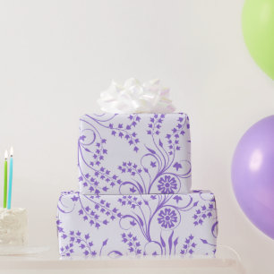 Lavender Floral  Wrapping Paper