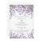 lavender florals boho modern wedding invitation