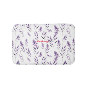 Lavender Flower Buds  Thunder_Cove  Bath Mat