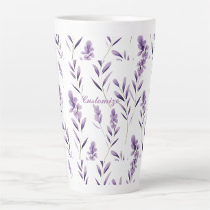 Lavender Flower Buds  Thunder_Cove  Latte Mug