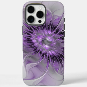 Lavender Flower Dream Modern Abstract Fractal Art iPhone 16 Pro Max Case