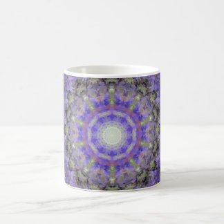 Lavender Flower Kaleidoscope Coffee Mug