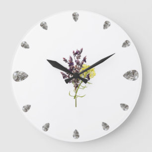 Lavender Flower Large Clock
