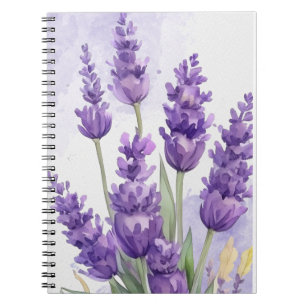 Lavender Flower Notebook   Soft Purple Floral Jour