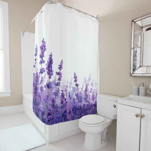 Lavender Flower Pastel Floral Whimsical Watercolor (In Situ)