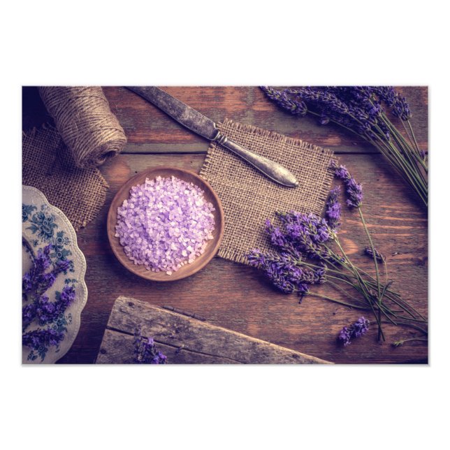 Lavender flower photo print (Front)