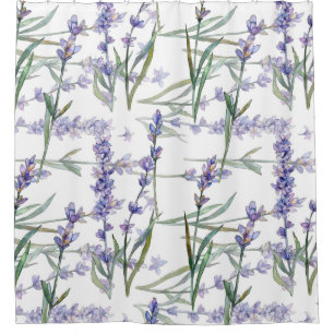 Lavender Flower Plant Watercolor Art Blue Lilac