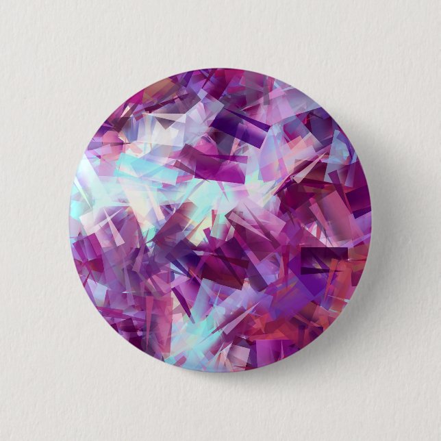 LAVENDER FLOWERS 2 INCH ROUND BUTTON (Front)