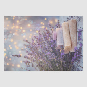 Lavender Flowers and Soap Bathroom Spa Decoupage Tissue Paper