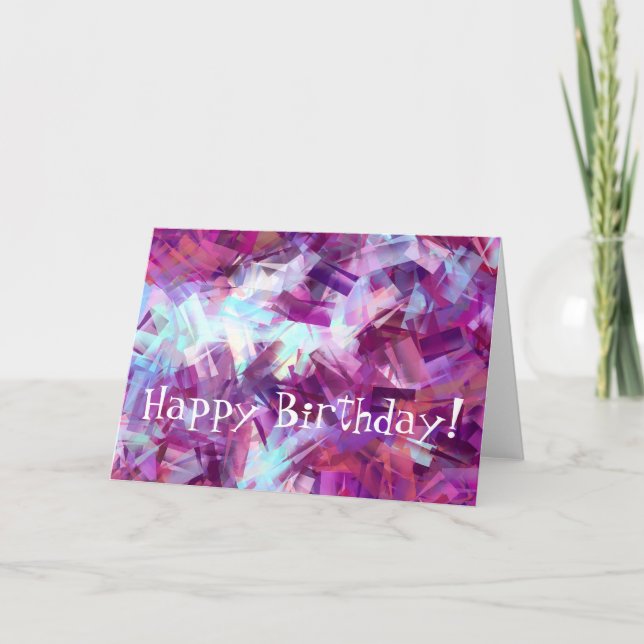 LAVENDER FLOWERS CARD (Front)