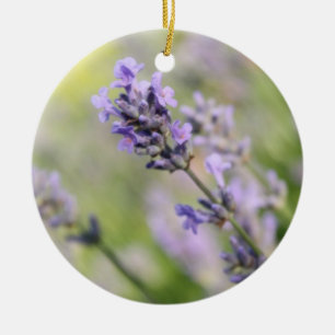Lavender Flowers. Ceramic Ornament