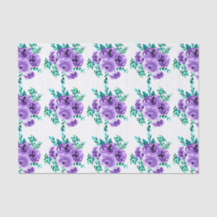 Lavender Flowers Design Seamless Pattern Tissue Paper