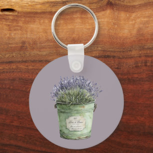 Lavender Flowers Dream Keychain