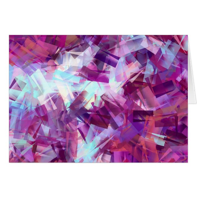 LAVENDER FLOWERS GREETING CARD (Devant horizontal)